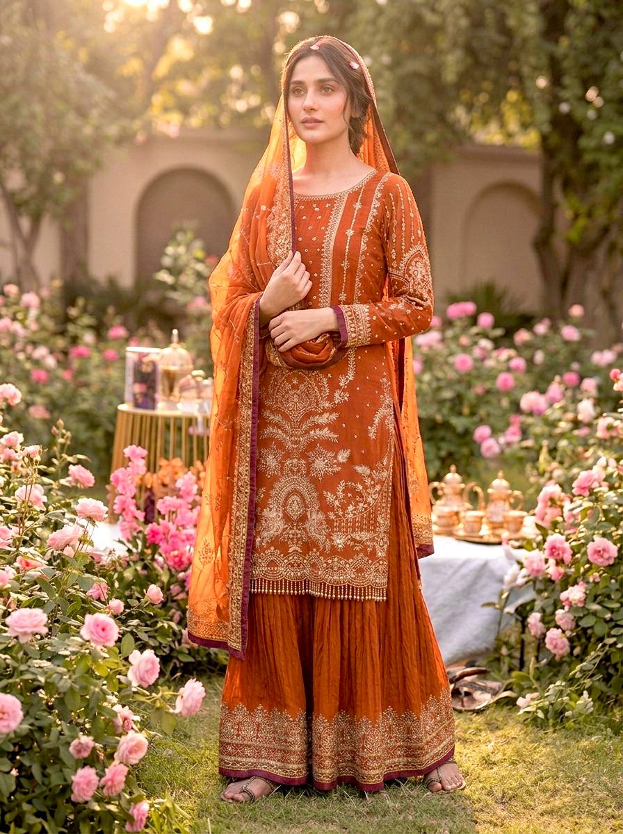 Designer Party Wear Look Pur Heavy Faux Georgette Top Plazzo & Dupatta Set