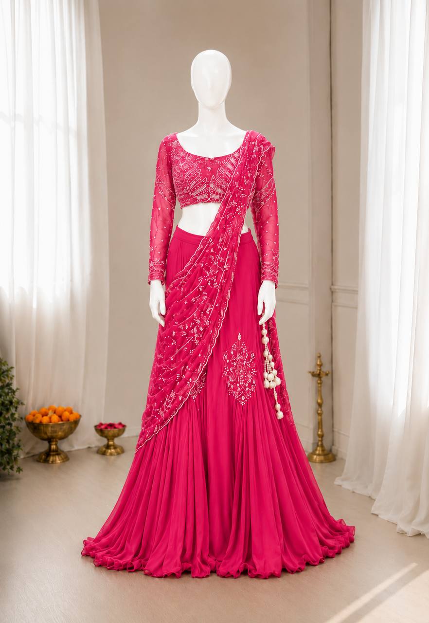 Get festive ready in our new Trending Stylelish Lehenga Choli set