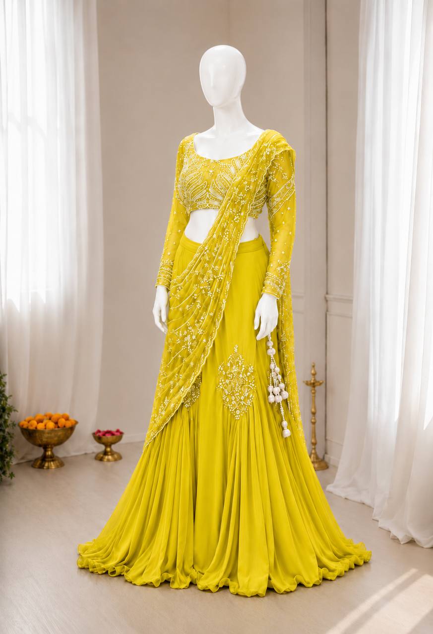 Get festive ready in our new Trending Stylelish Lehenga Choli set
