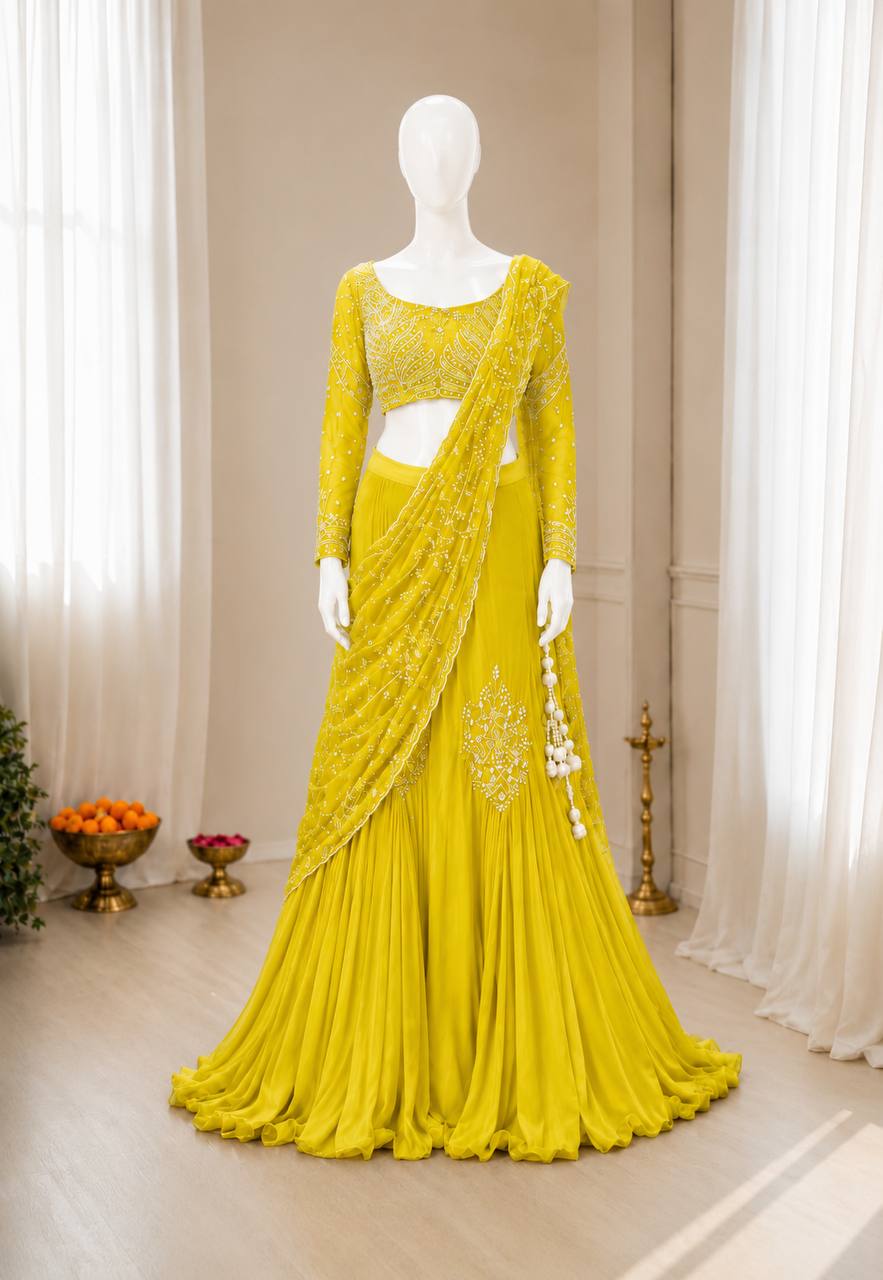 Get festive ready in our new Trending Stylelish Lehenga Choli set