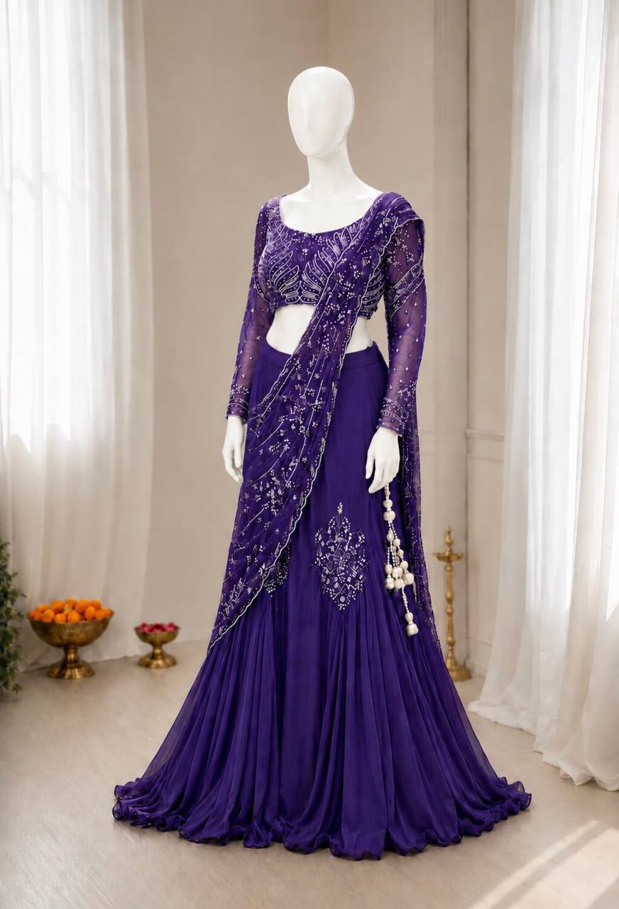 Get festive ready in our new Trending Stylelish Lehenga Choli set