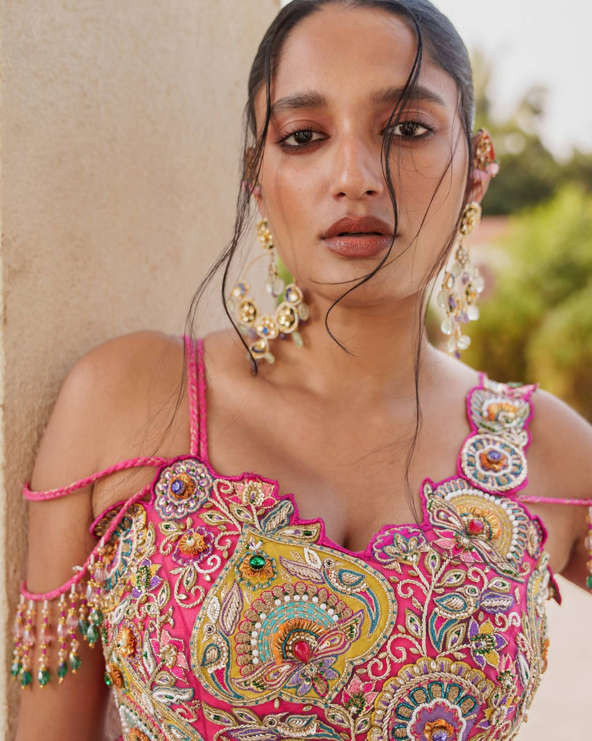 Letest new lehenga choli Set Pink
