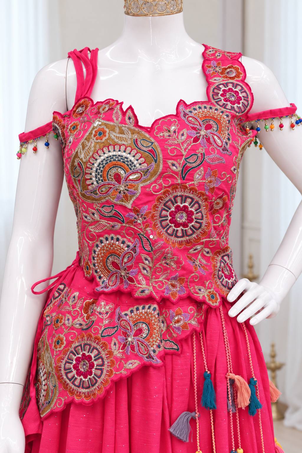 Letest new lehenga choli Set Pink