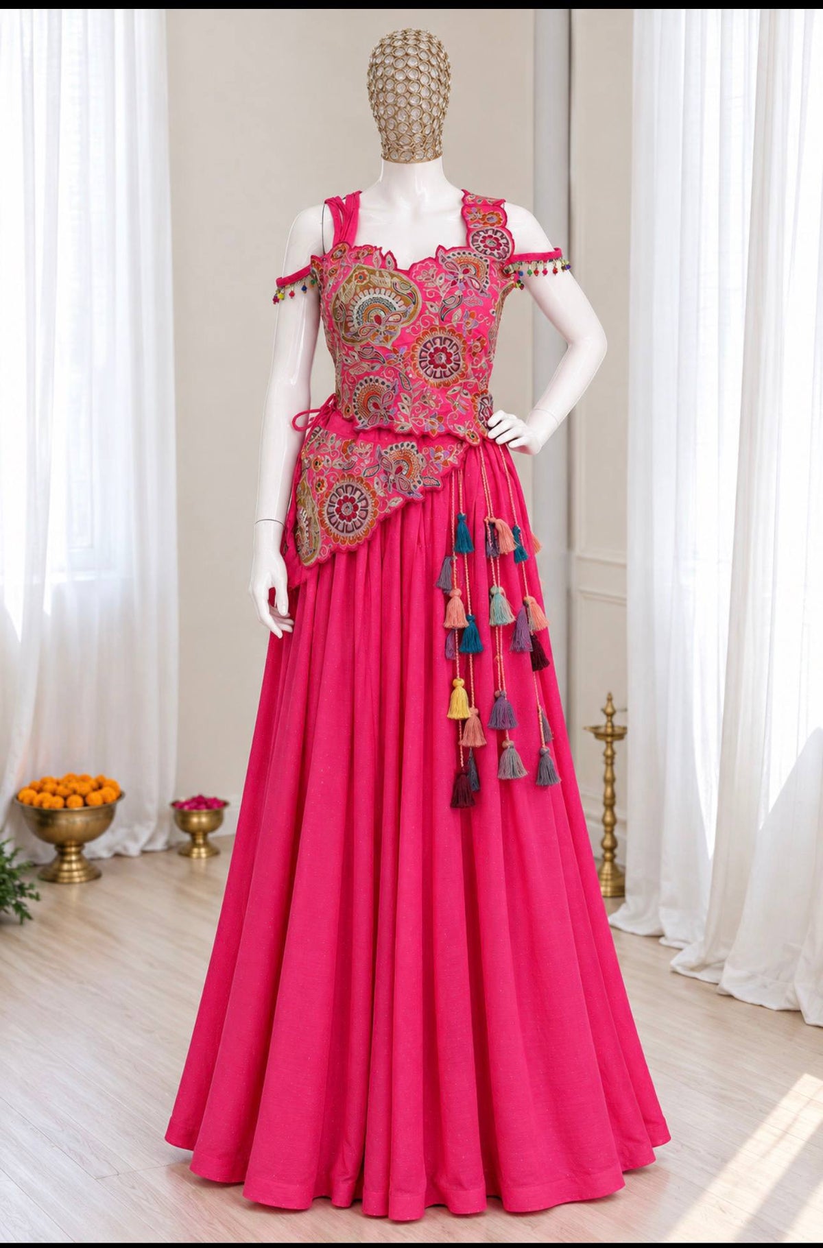 Letest new lehenga choli Set Pink
