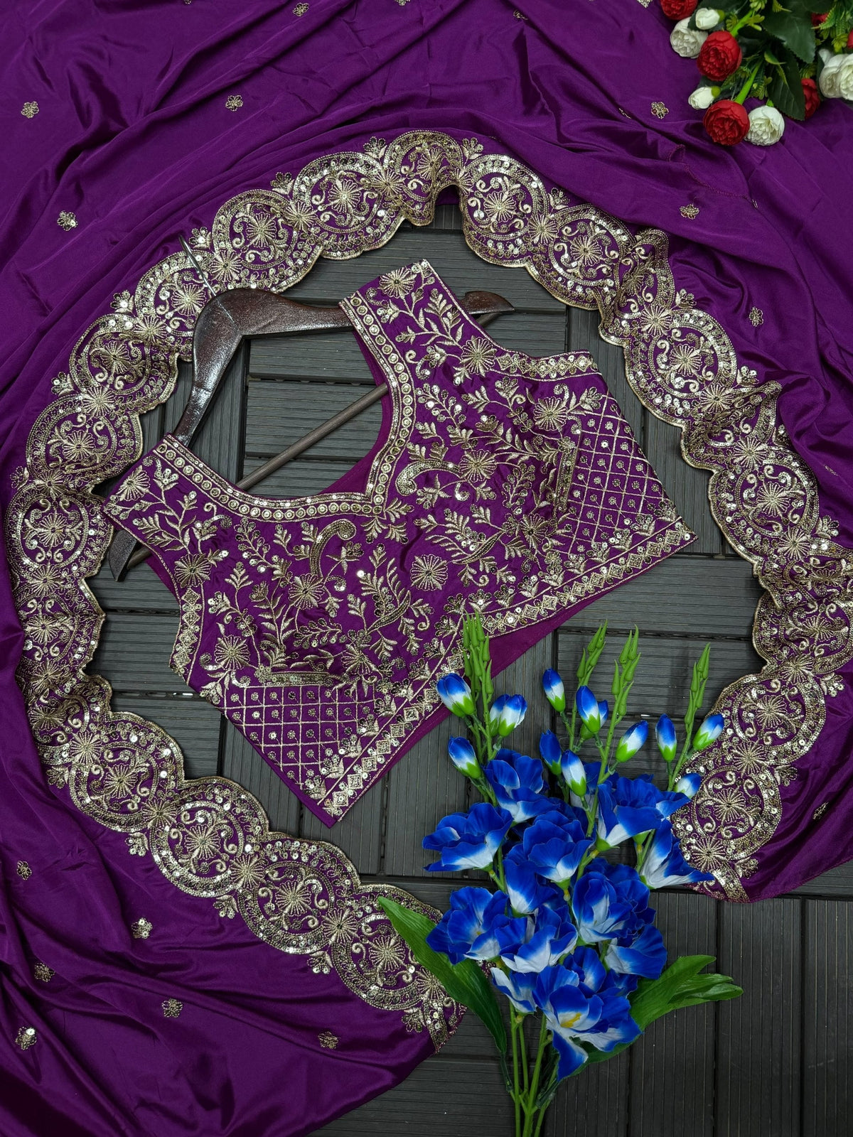 New Super Trending Party Wear Shrug with Sarara
