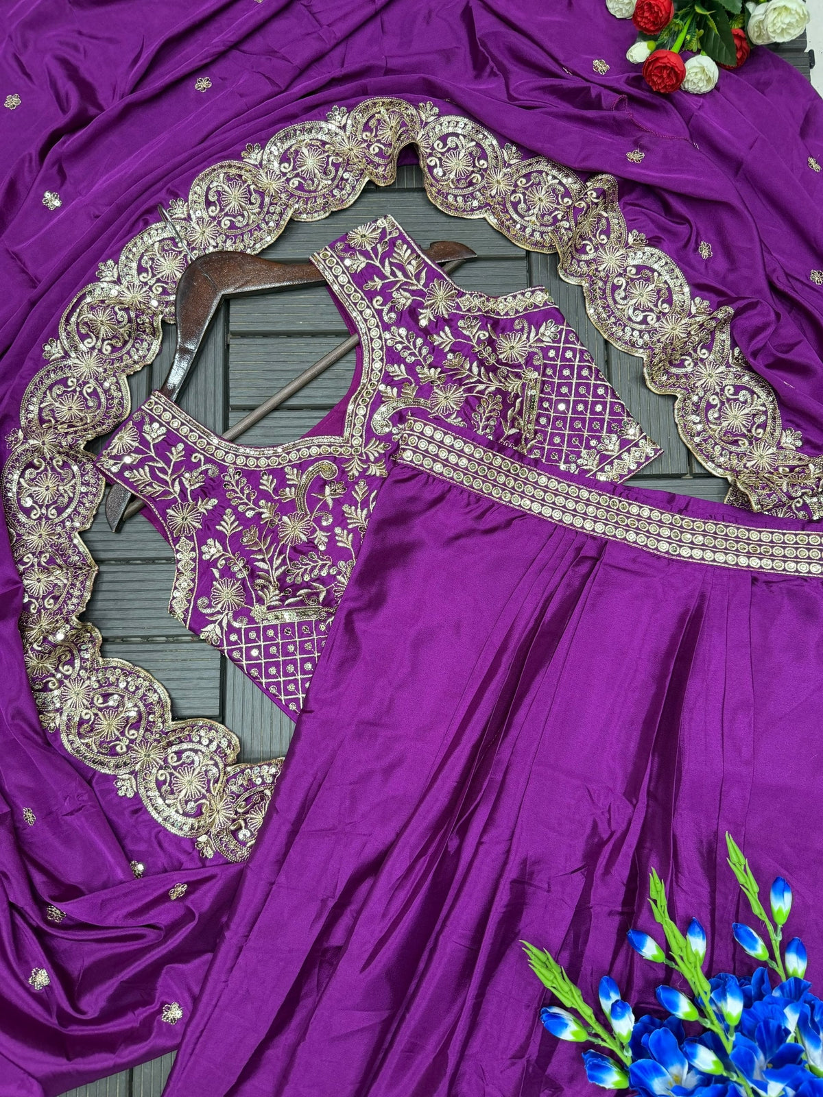 New Super Trending Party Wear Shrug with Sarara