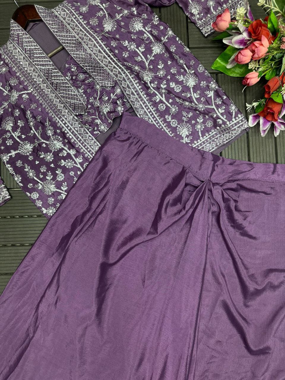 New Super Trending Party Wear Koti with Plazzo