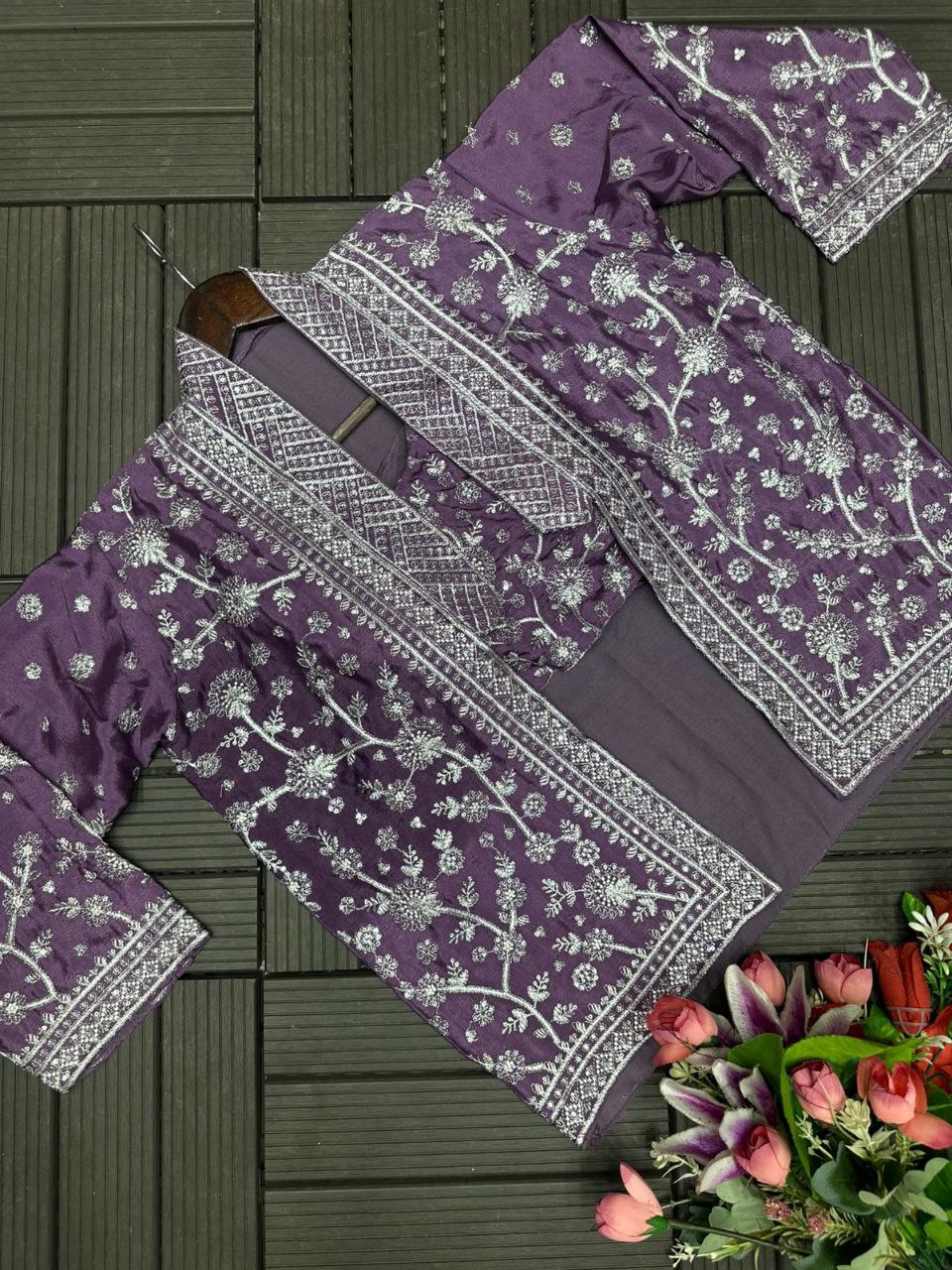 New Super Trending Party Wear Koti with Plazzo