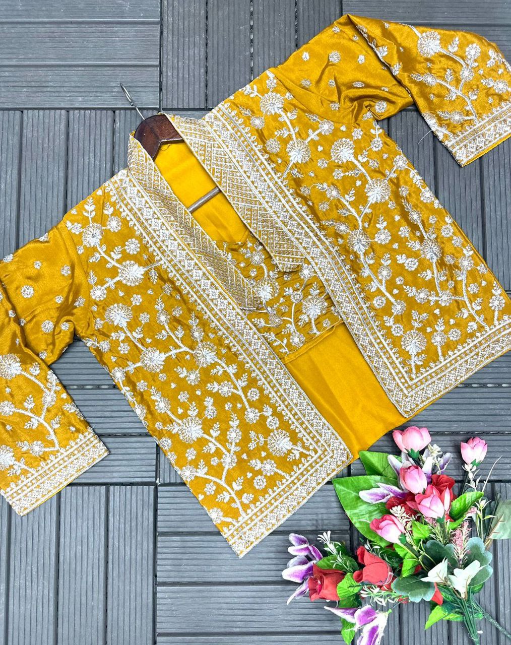 New Super Trending Party Wear Koti with Plazzo