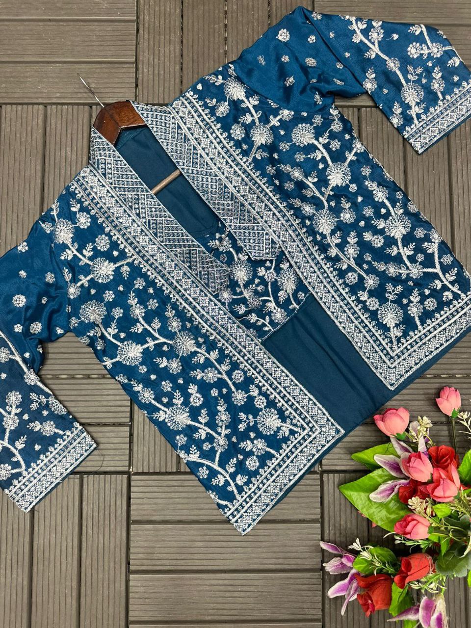 New Super Trending Party Wear Koti with Plazzo
