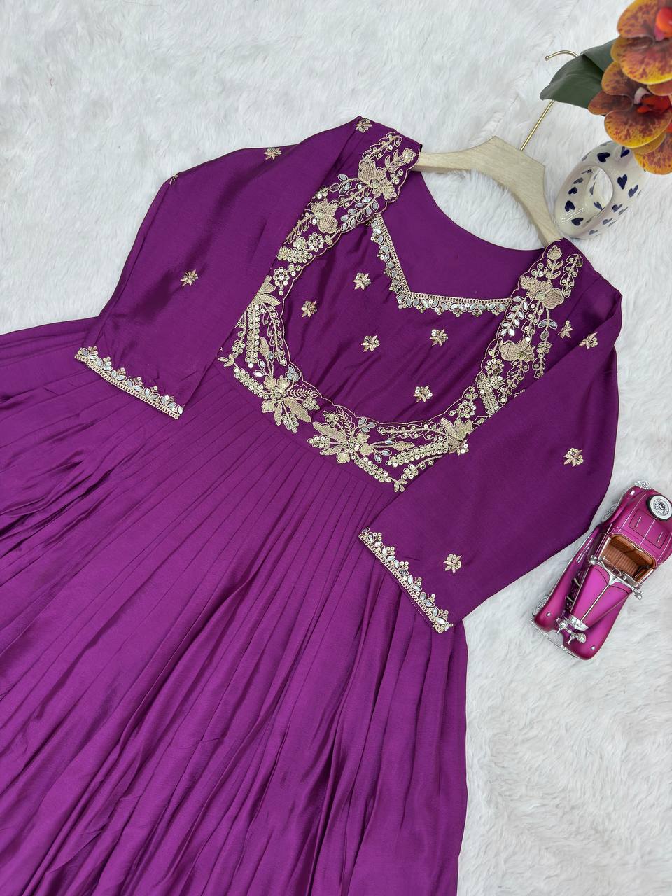 Letest New Hit Designer Party Wear Look Gown Collection