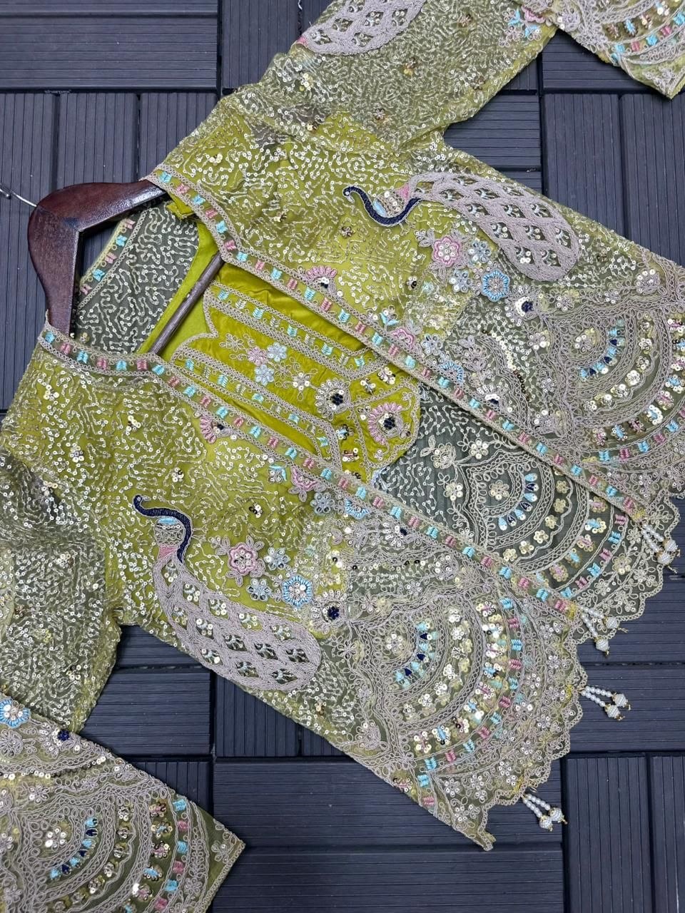New Super Trending Party Wear Koti with dhoti style Lehenga
