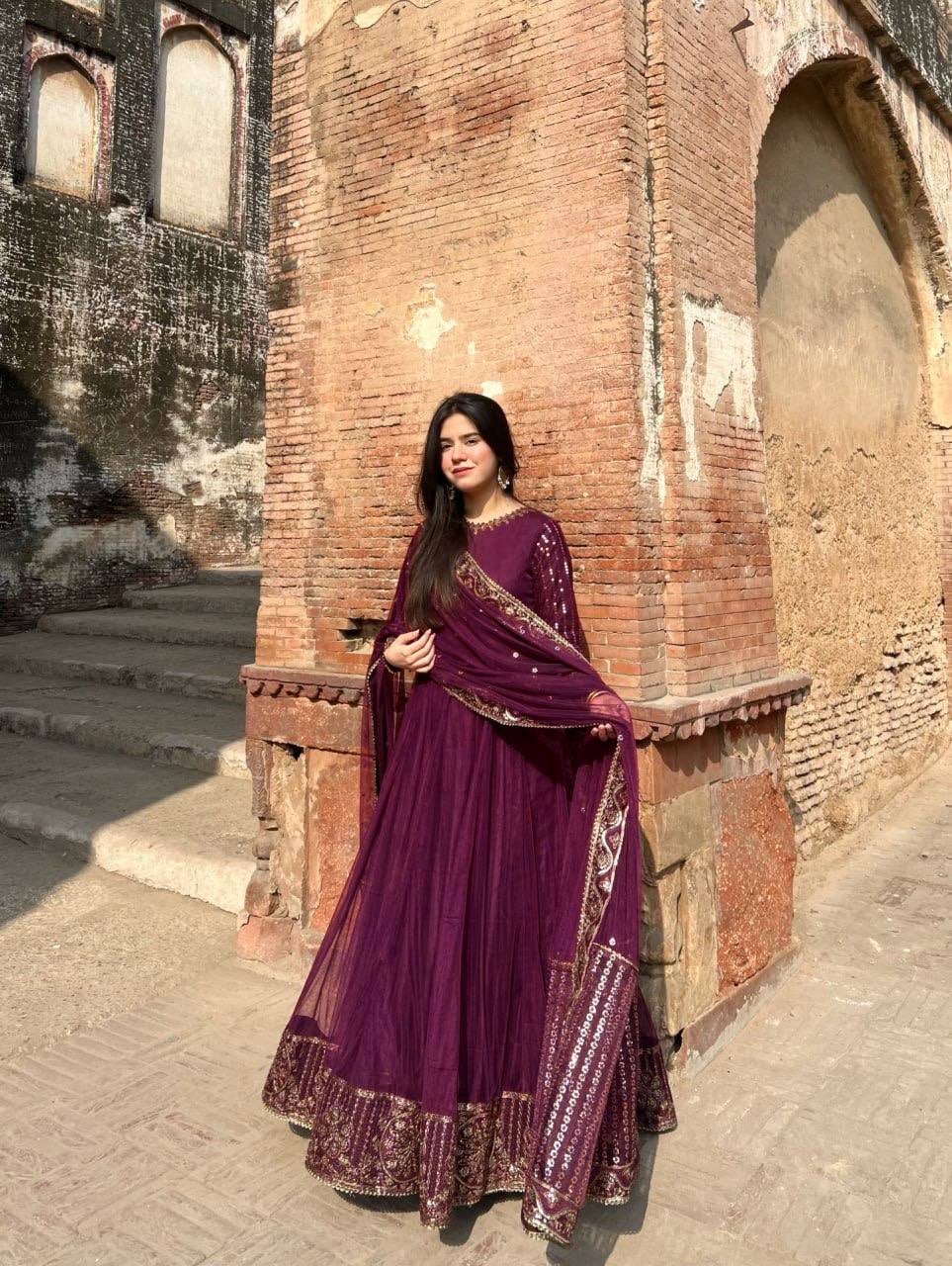 Designer Gown with Pent Set