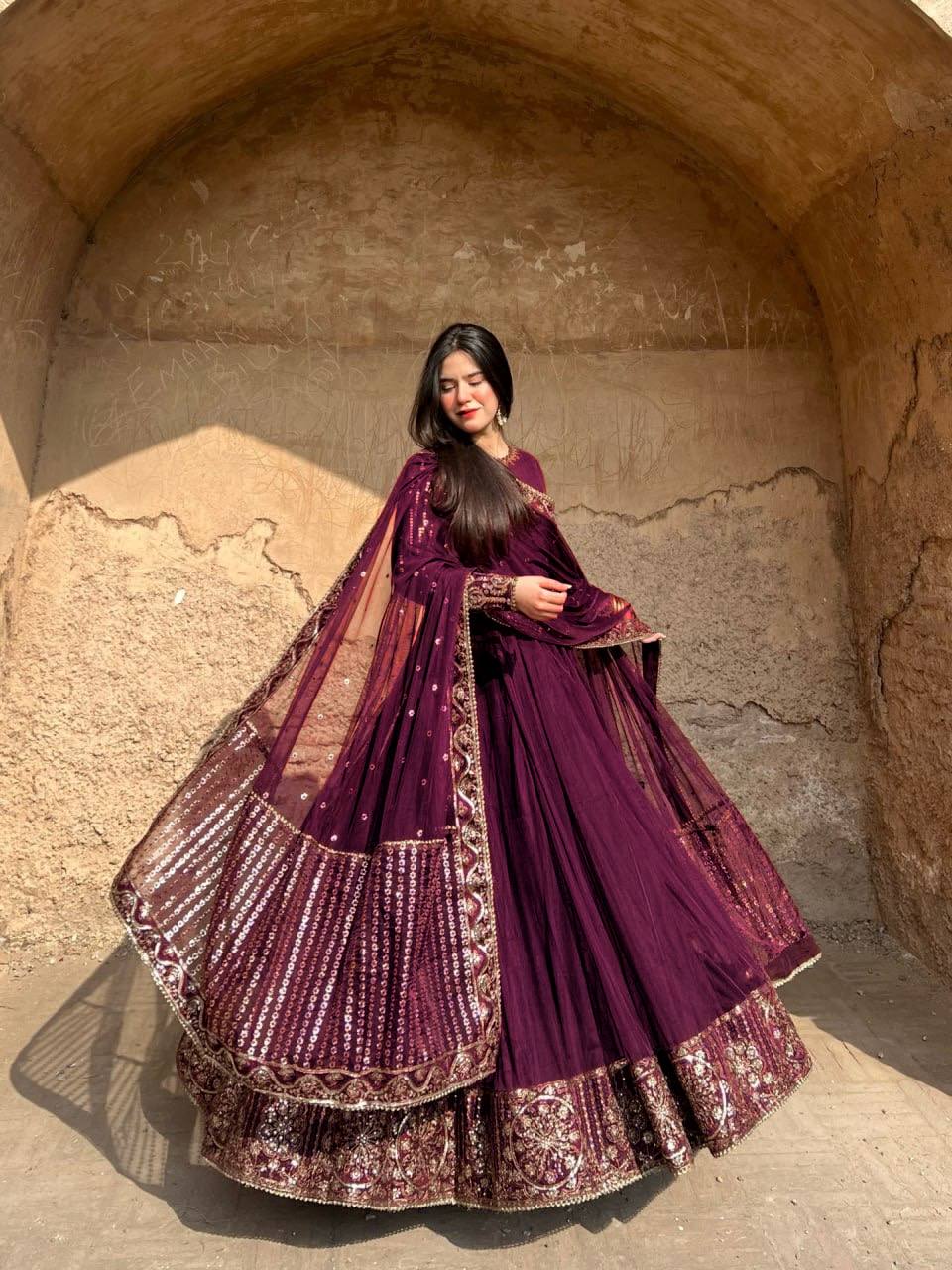 Designer Gown with Pent Set