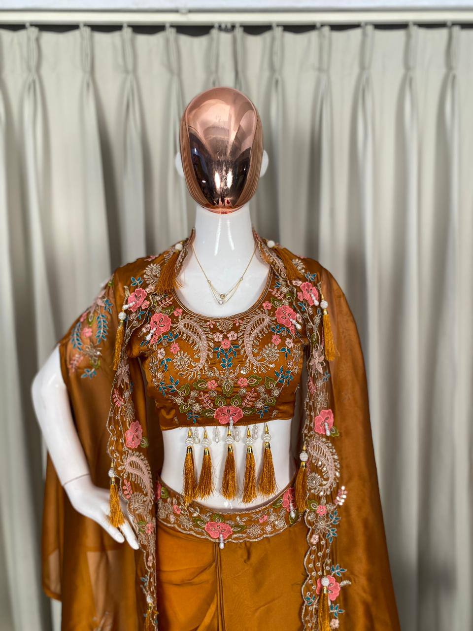 Designer Party Wear Shrug with Sharara Set
