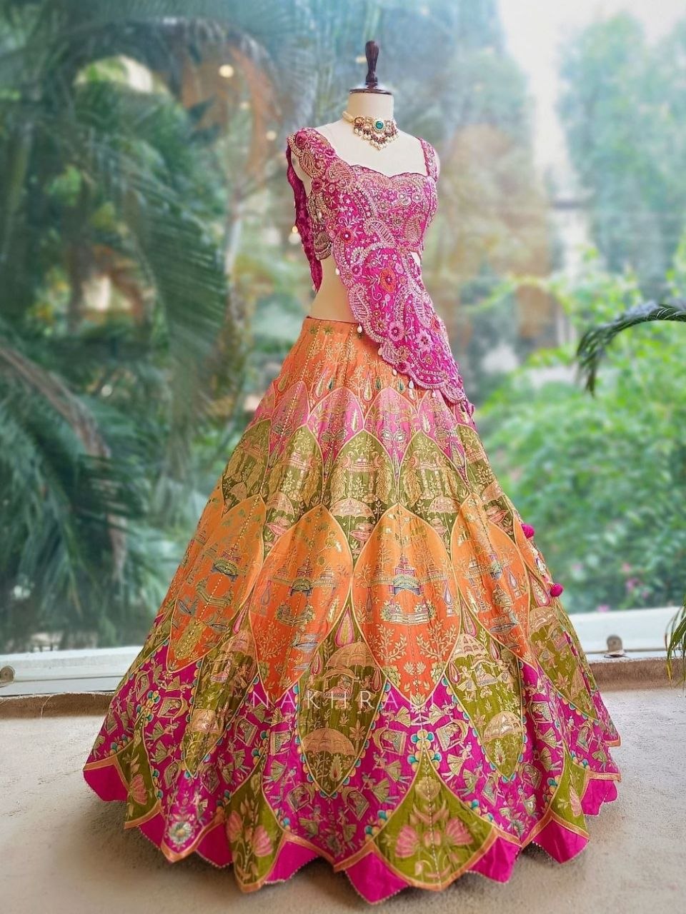 New Super Embroidery Coding work  Lehengha choli Multicolour