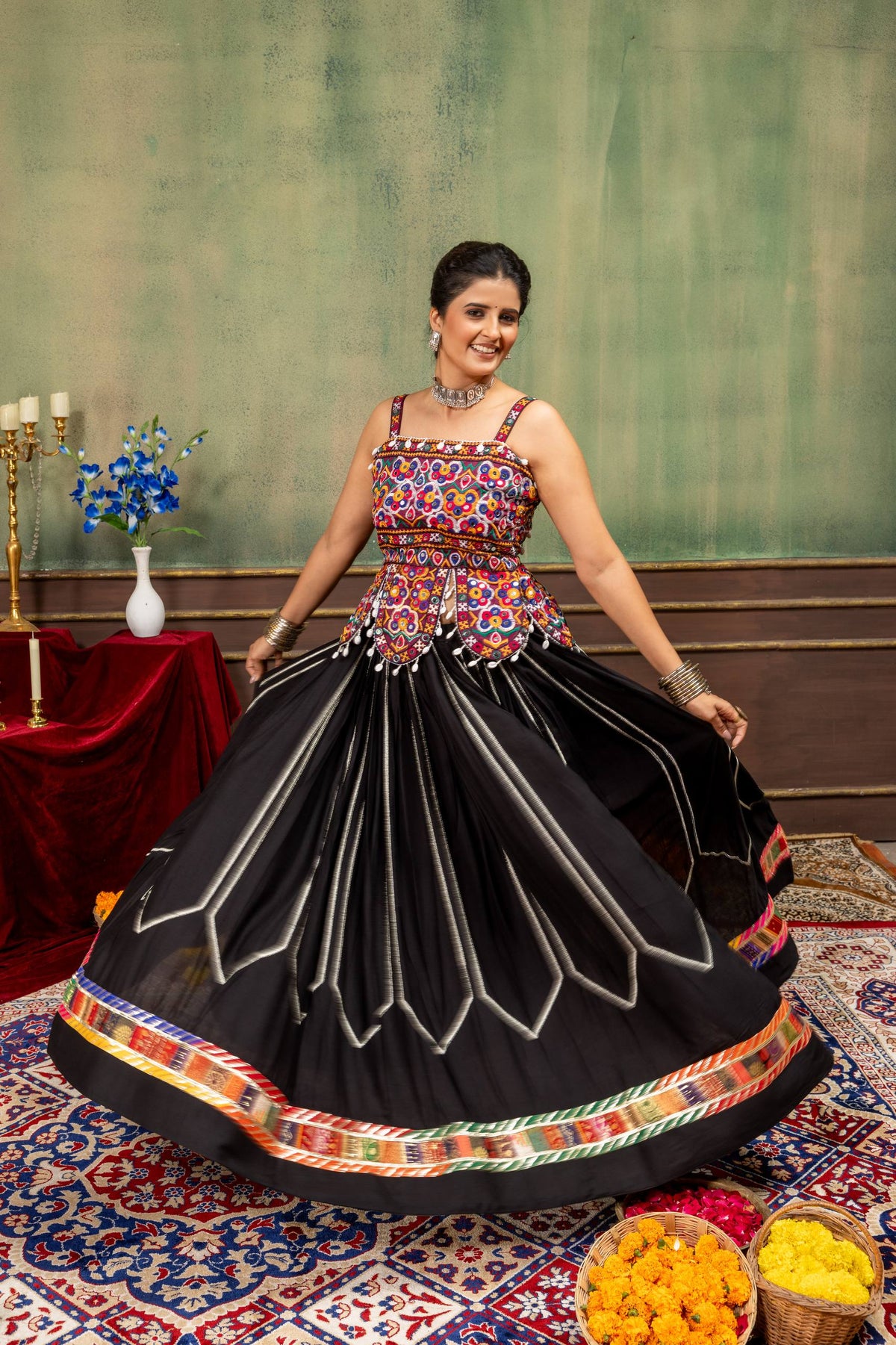 Elegant Navratri Lehenga With Graceful Flair And Timeless Festive