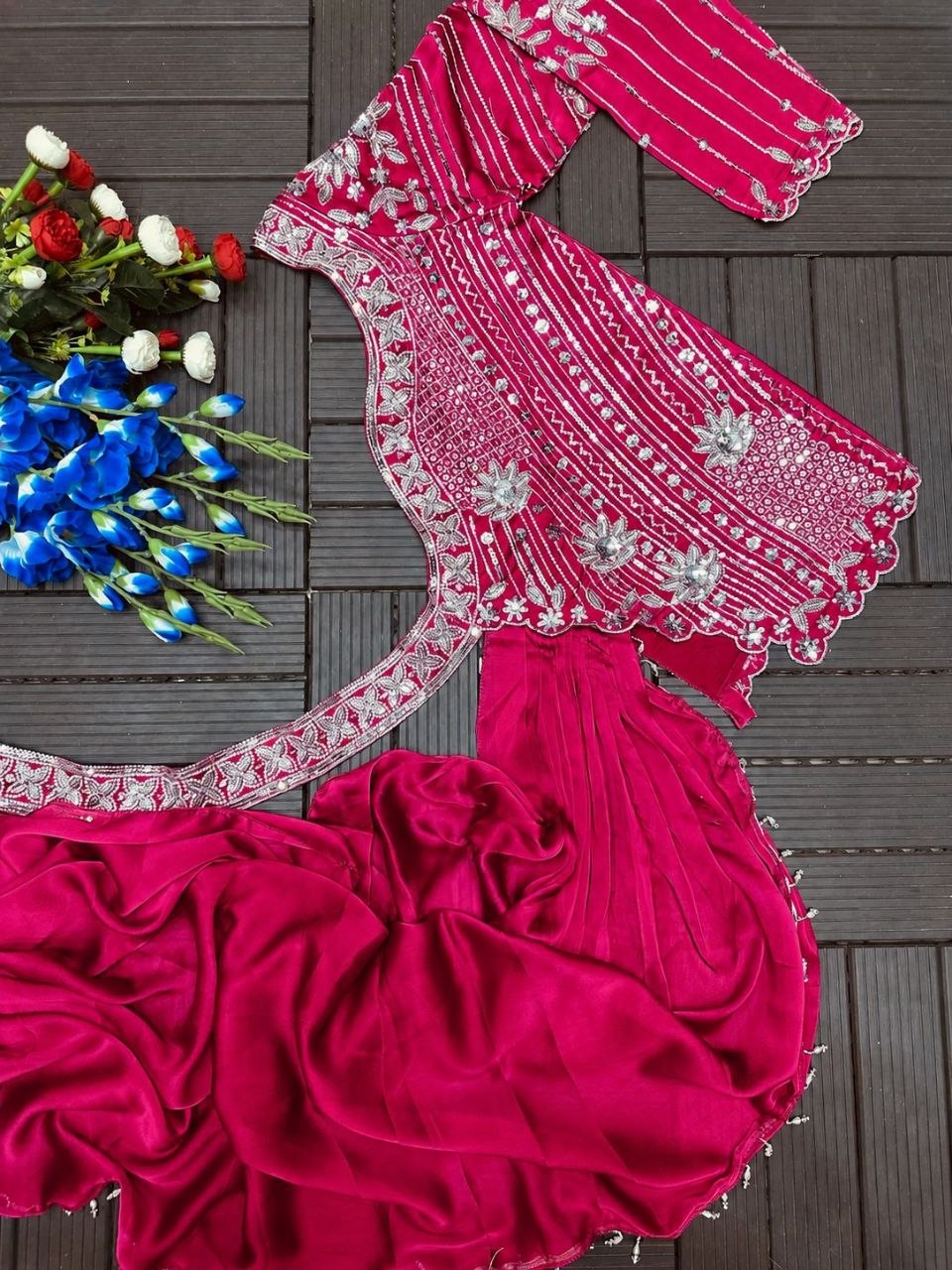 Launching Embroidery Work Lehenga Choli