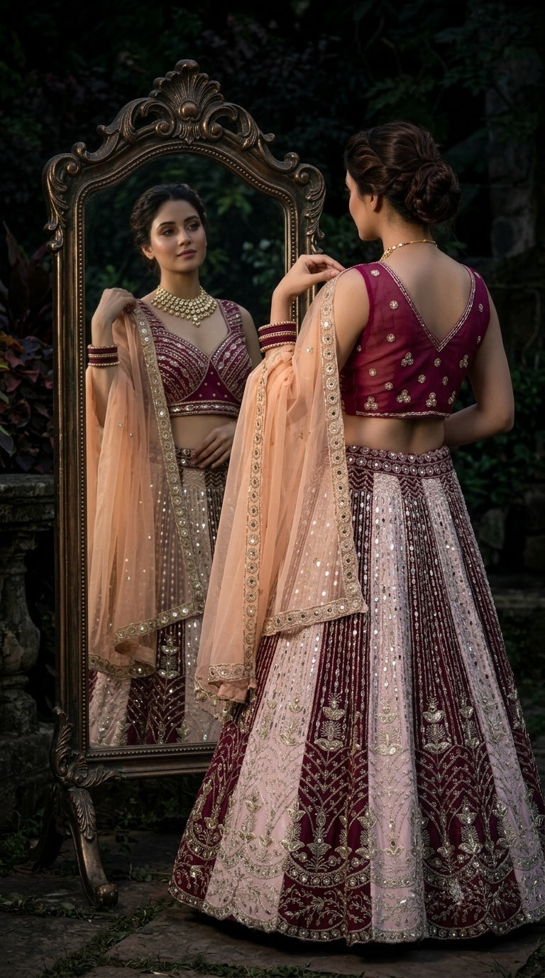 Royal Rose Lehenga – Crafted for Grand Celebrations