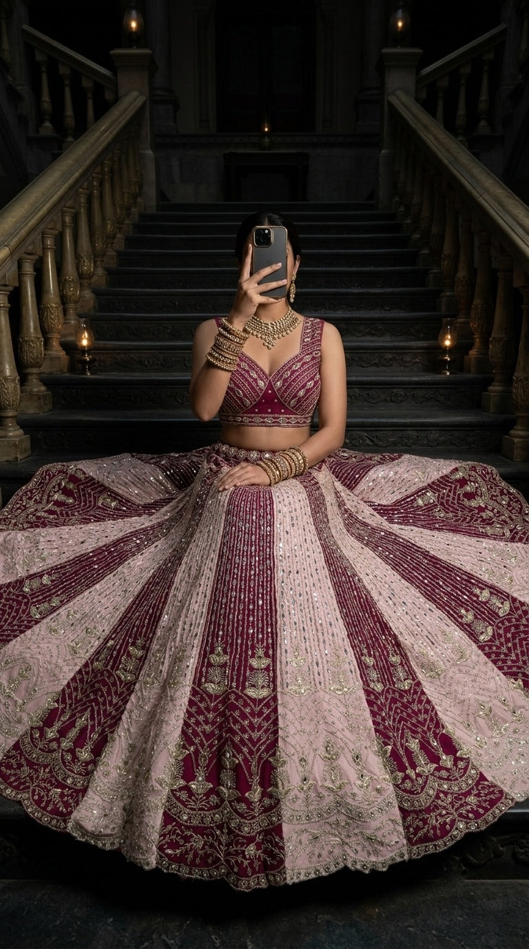 Royal Rose Lehenga – Crafted for Grand Celebrations