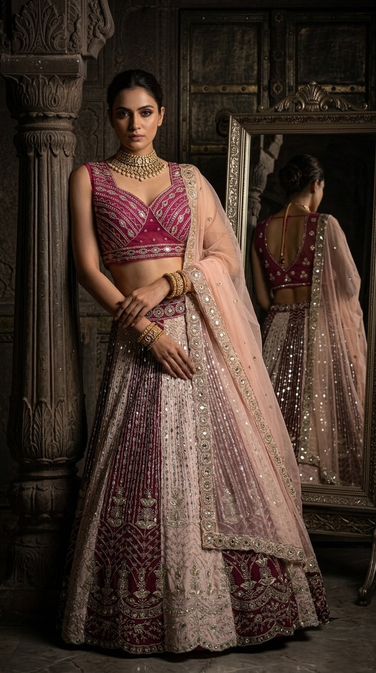 Royal Rose Lehenga – Crafted for Grand Celebrations