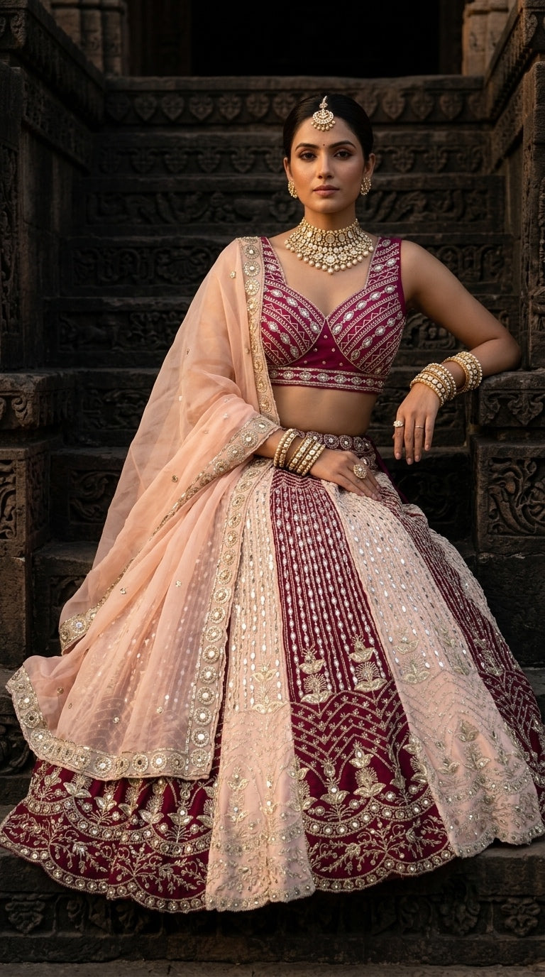Royal Rose Lehenga – Crafted for Grand Celebrations