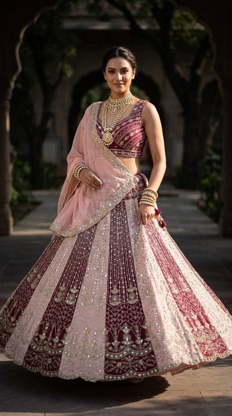 Royal Rose Lehenga – Crafted for Grand Celebrations
