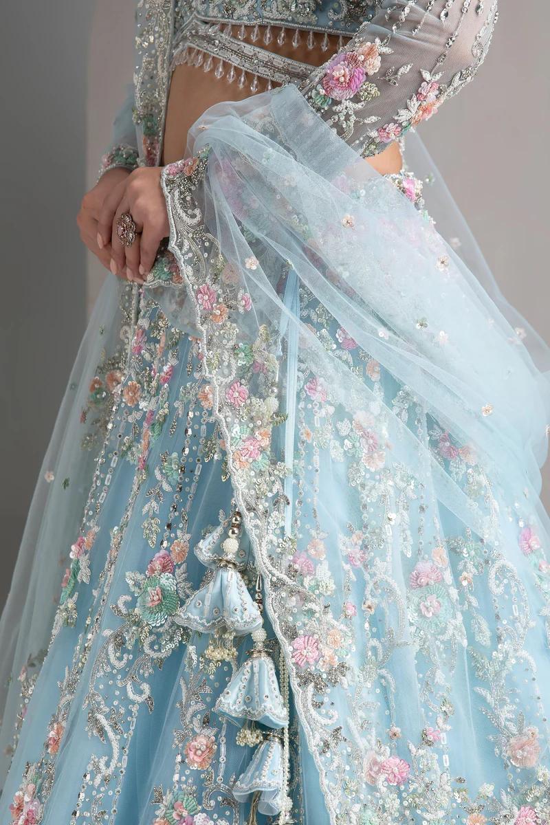 Pastel Bloom Bridal Lehenga – Where Elegance Meets Grace ✨