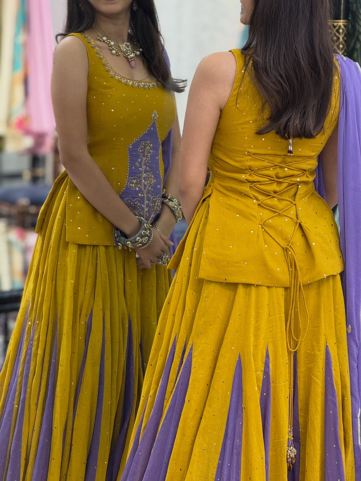 Creation is Launching Navratri Special Lehenga choli Yellow