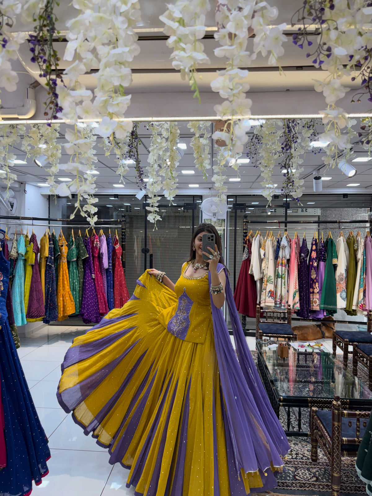 Creation is Launching Navratri Special Lehenga choli Yellow