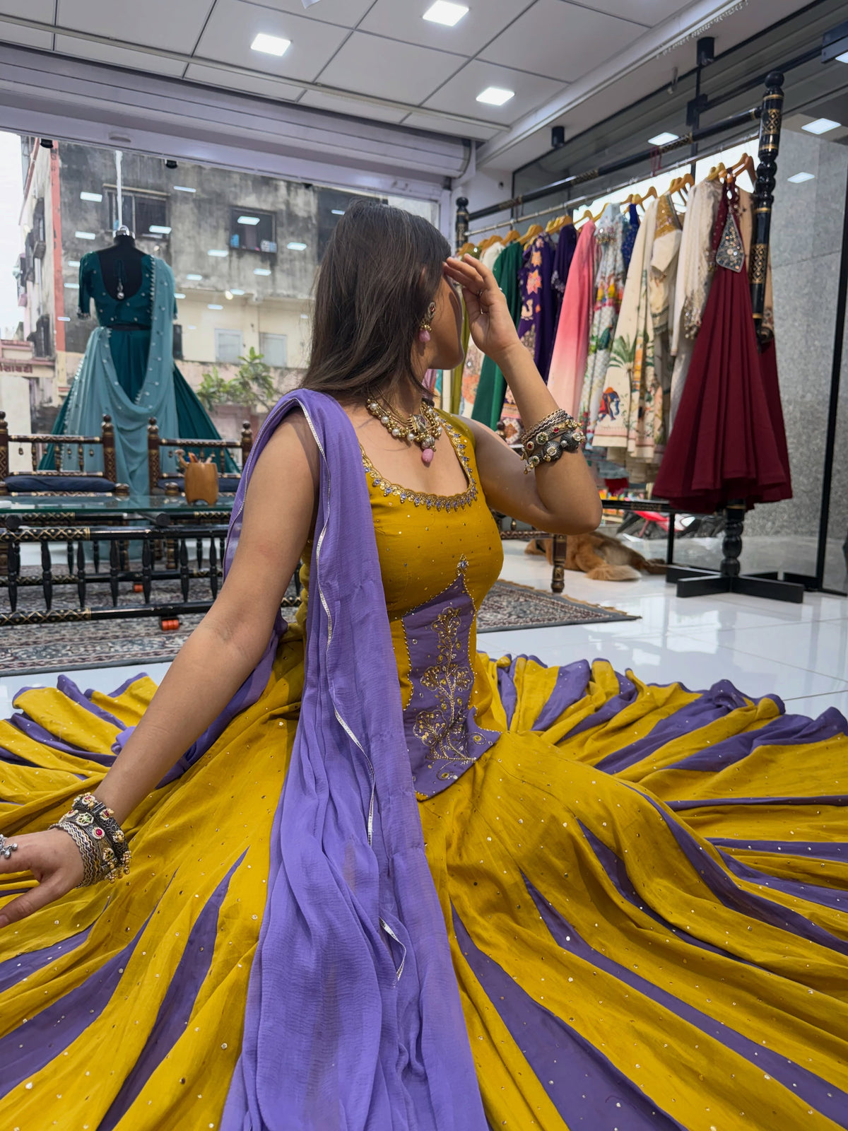 Creation is Launching Navratri Special Lehenga choli Yellow