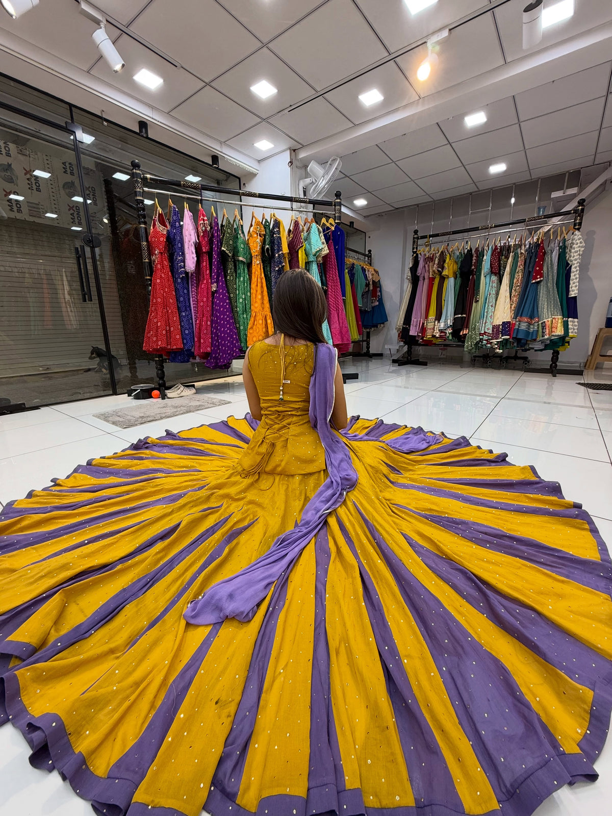 Creation is Launching Navratri Special Lehenga choli Yellow