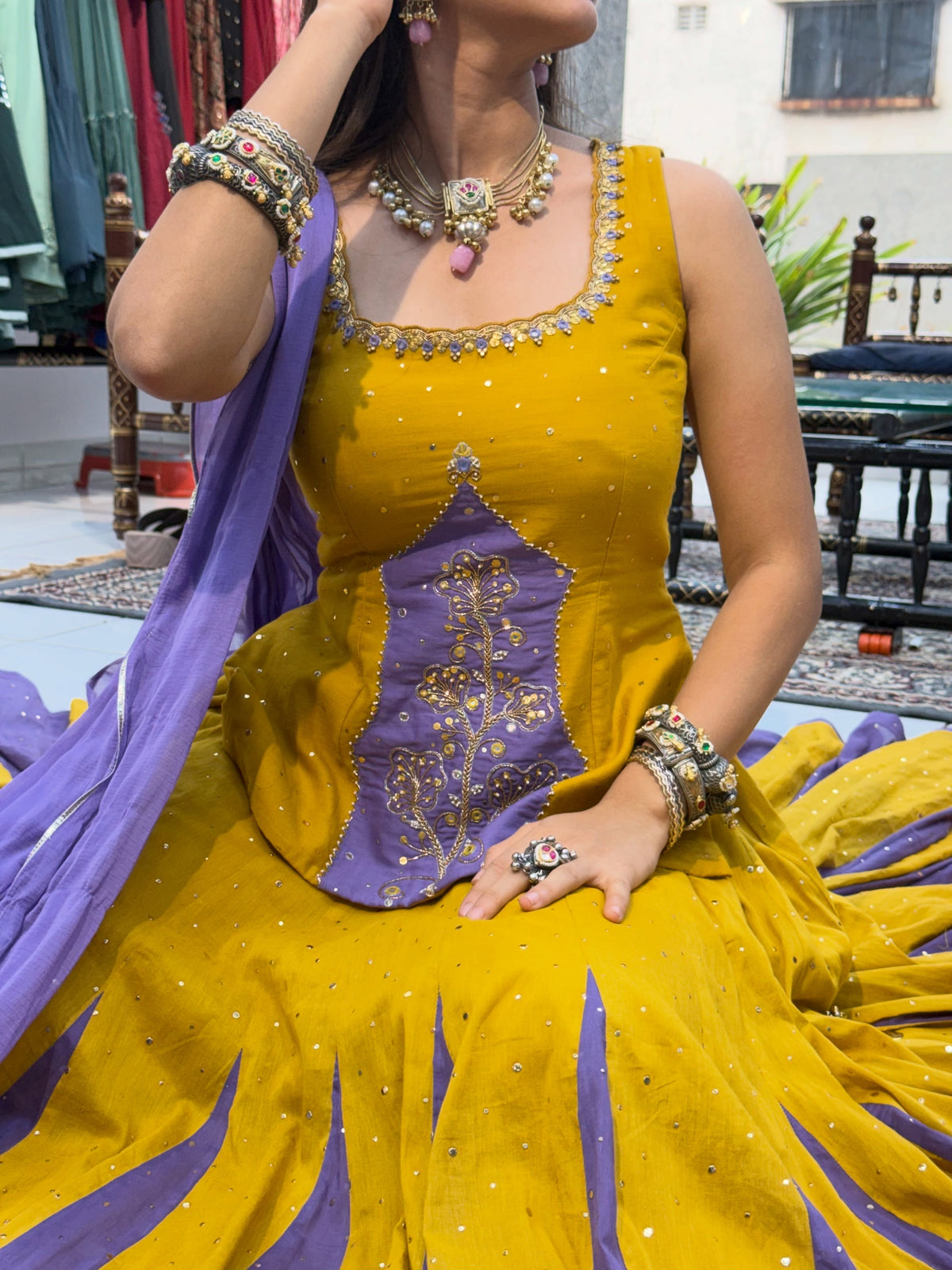 Creation is Launching Navratri Special Lehenga choli Yellow