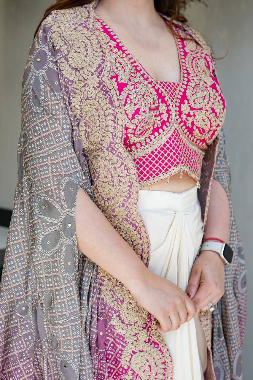 Royal Blush Indo-Western Set