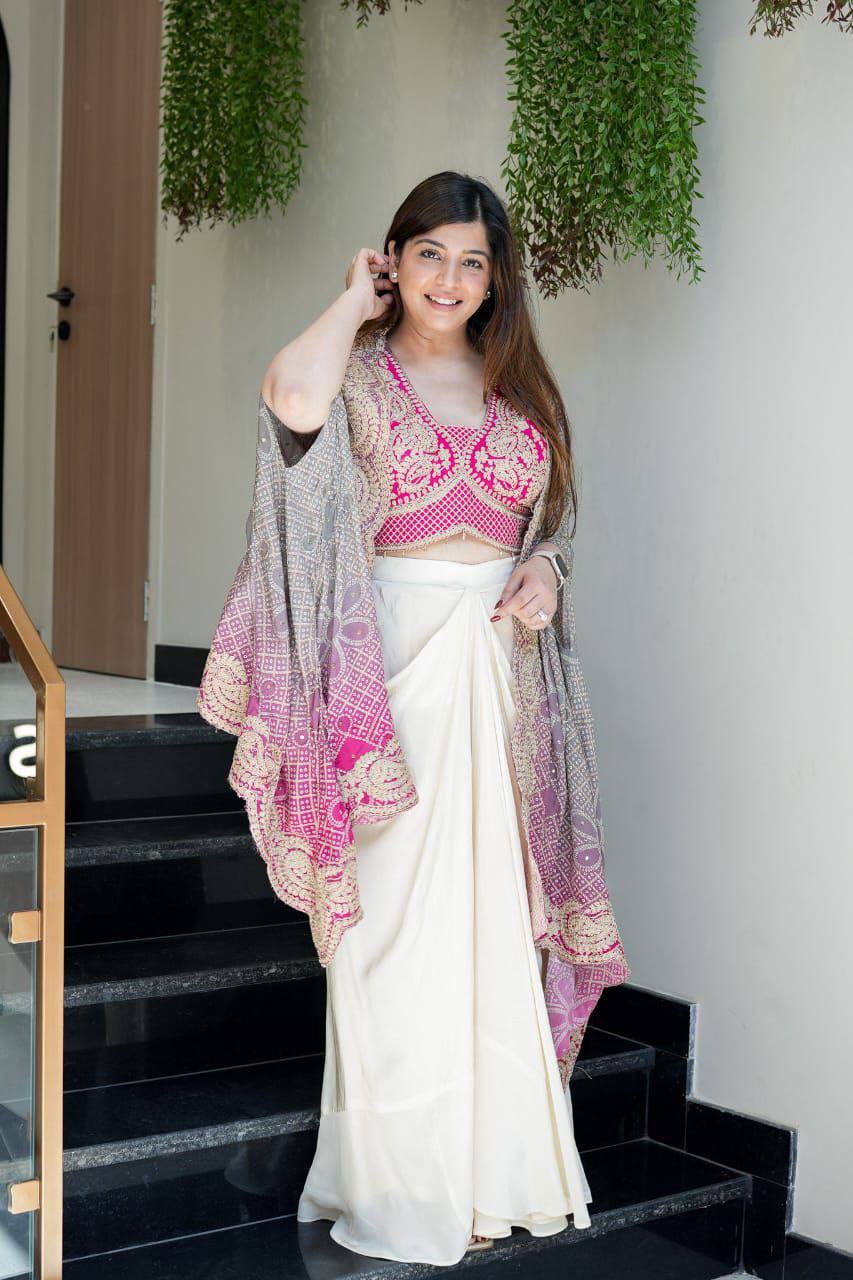 Royal Blush Indo-Western Set