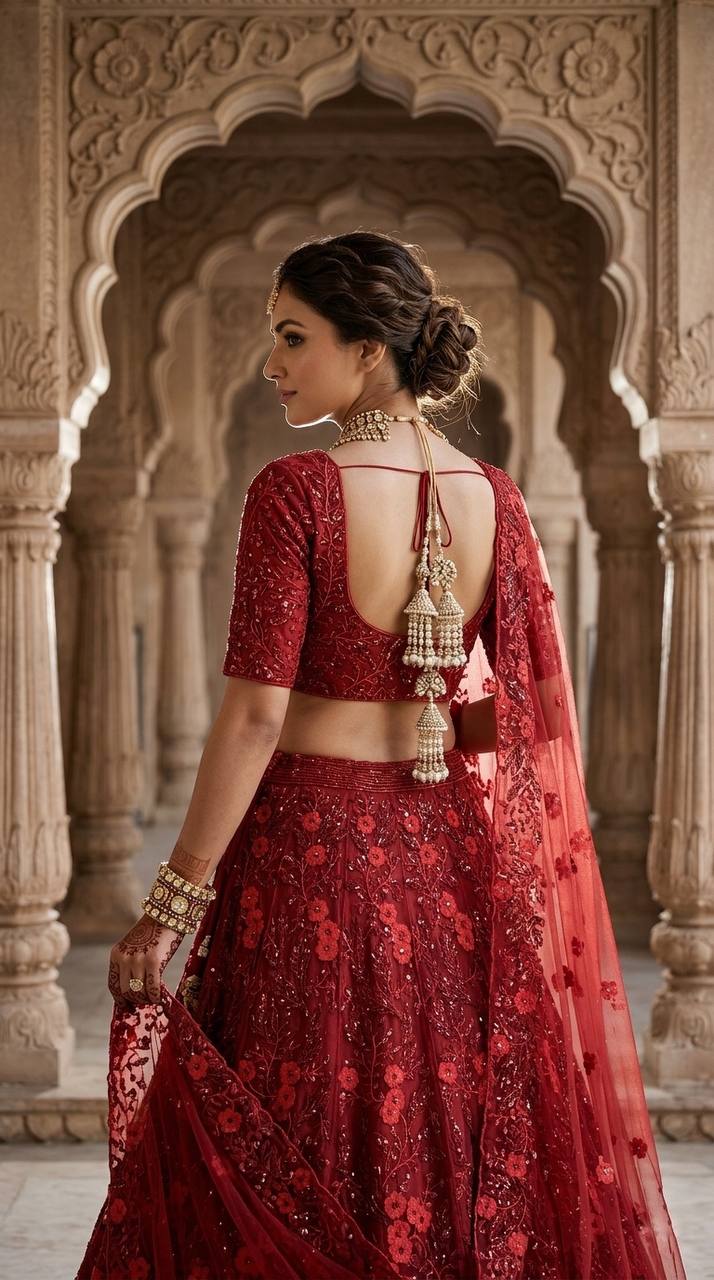 Crimson Royale Lehenga – Bold, Beautiful & Timeless