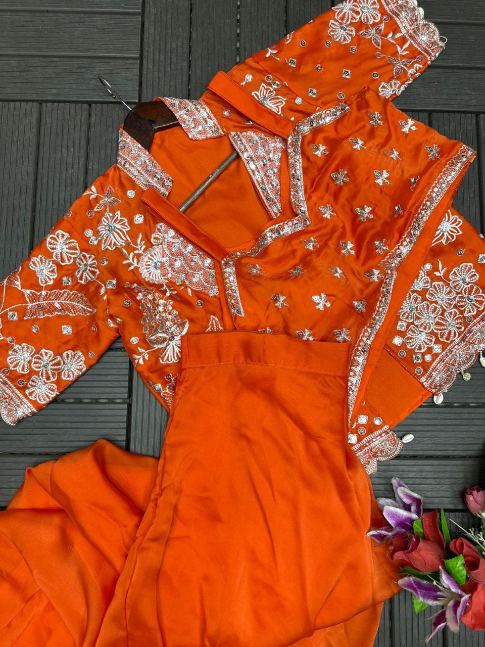 New Super Trending Party Wear Koti with Lehenga